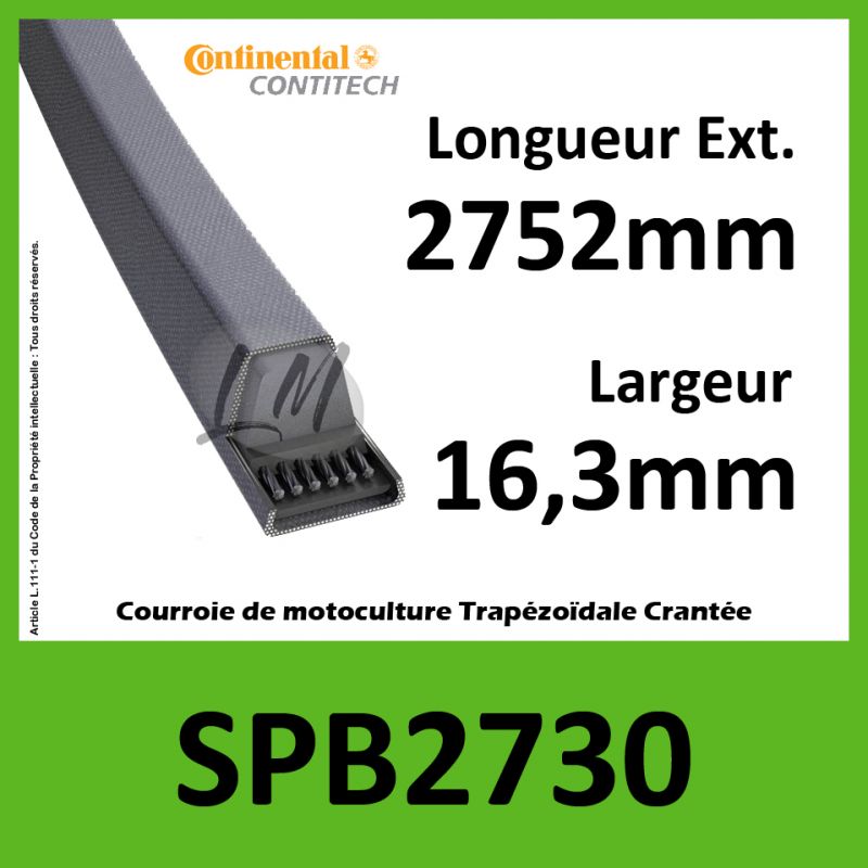 Courroie SPB2730 - Continental