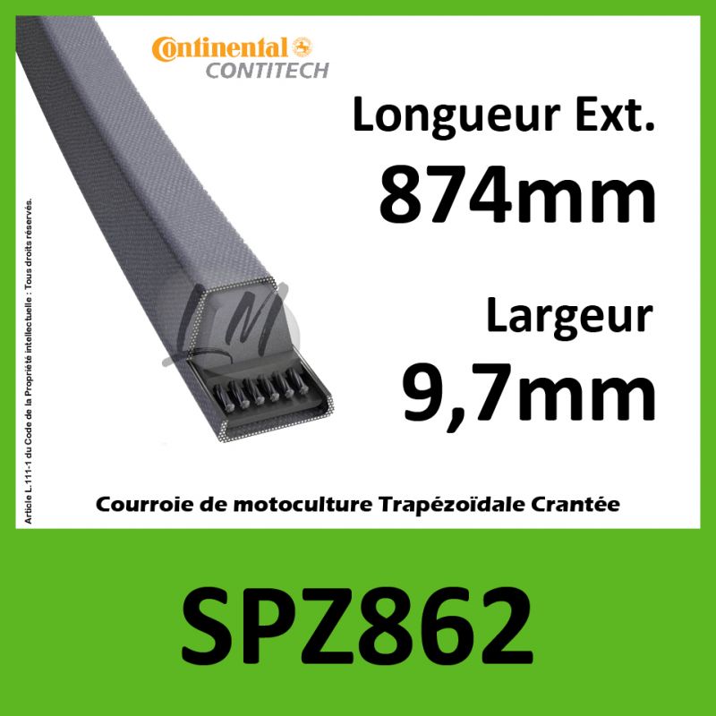 Courroie SPZ862 - Continental