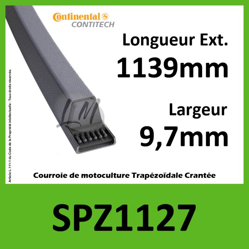 Courroie SPZ1127 - Continental