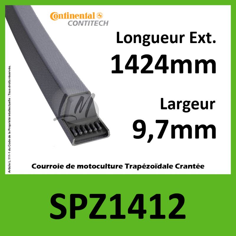 Courroie SPZ1412 - Continental