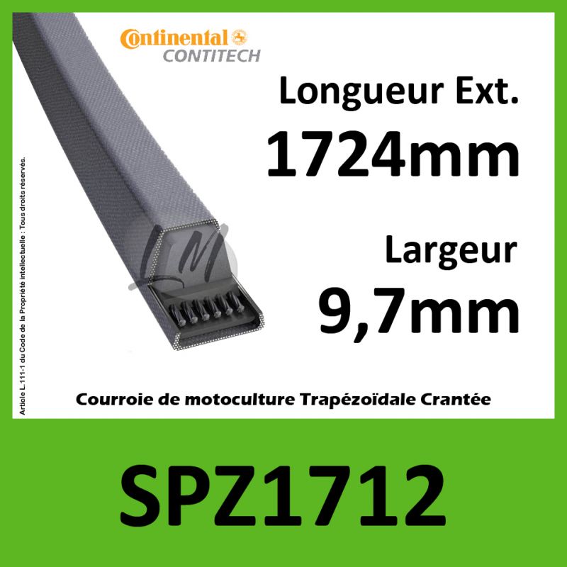 Courroie SPZ1712 - Continental