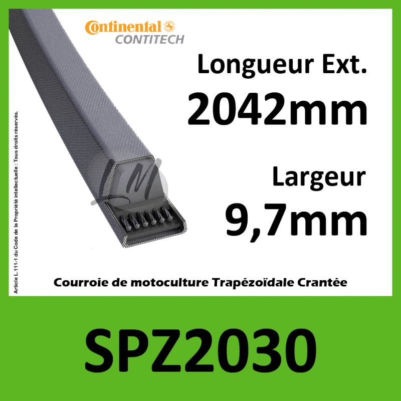 Courroie SPZ2030 - Continental