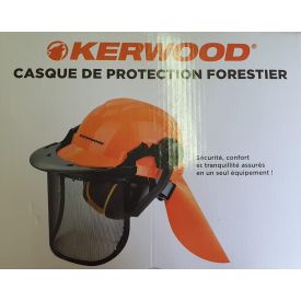 Casque de protection avec oreillette anti-bruit, visière et protège-nuque