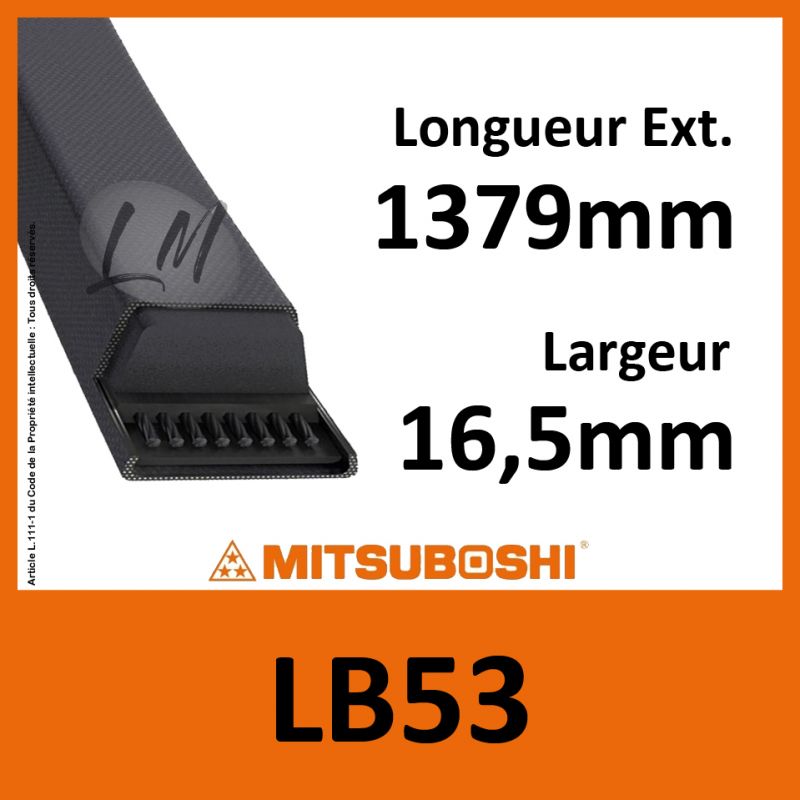 Courroie Mitsuboshi LB53