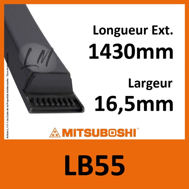 Courroie Mitsuboshi LB55