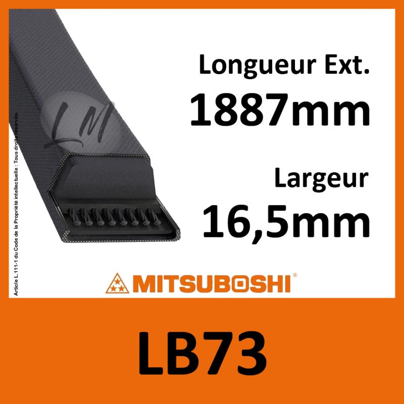 Courroie Mitsuboshi LB73