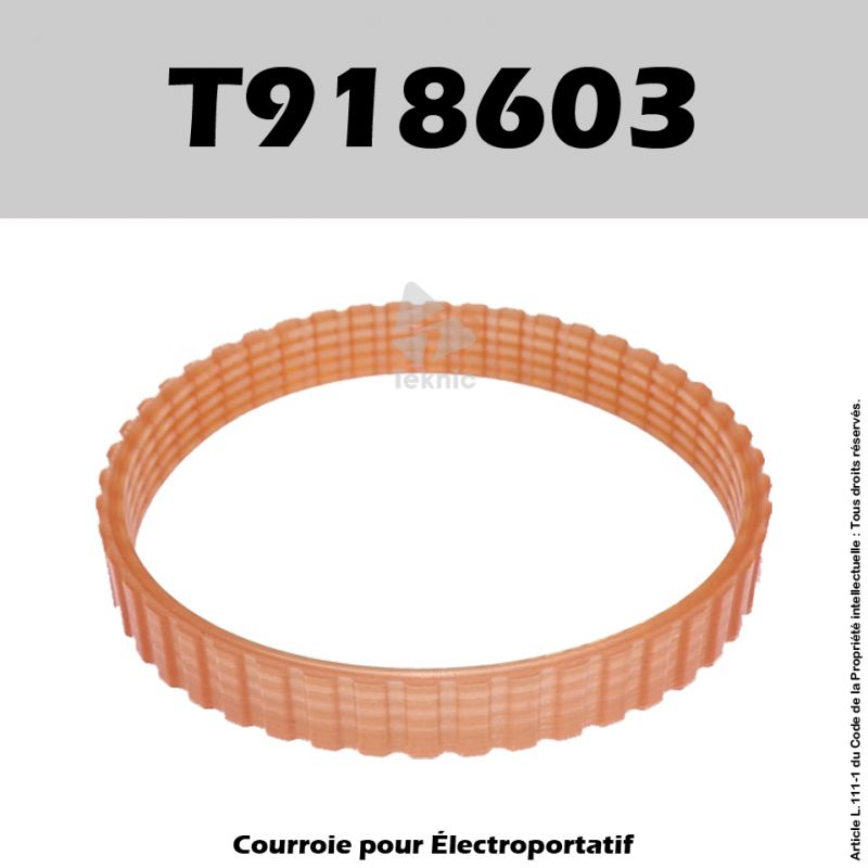 Courroie Black & Decker T918603 - P7102