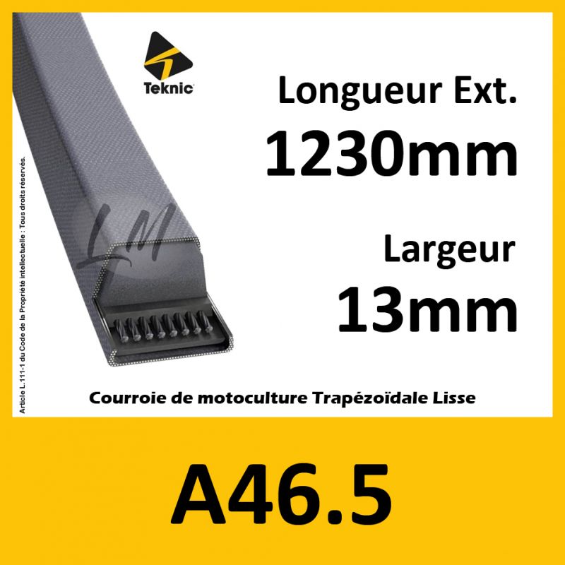 Courroie A46.5 - Teknic