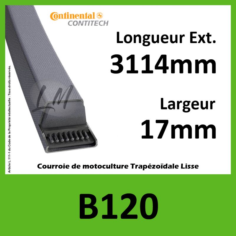 Courroie B120 Continental