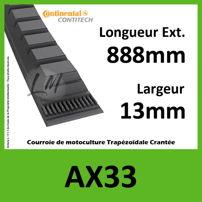 Courroie AX33 - Continental