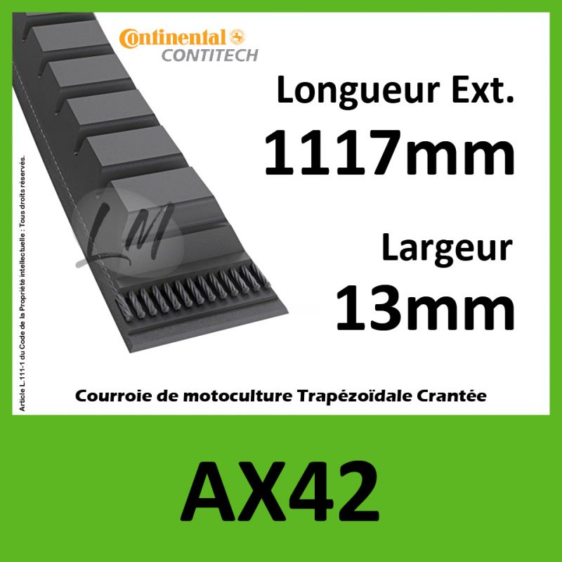 Courroie AX42 - Continental