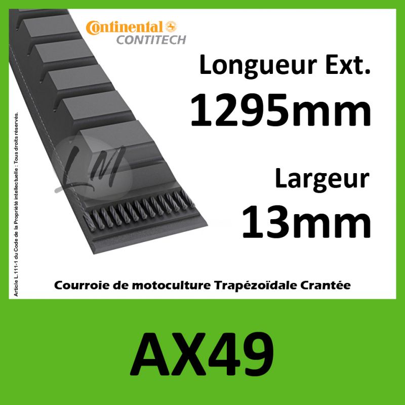 Courroie AX49 - Continental