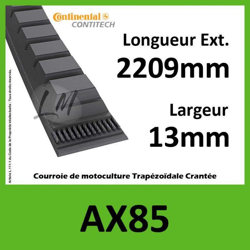 Courroie AX85 - Continental