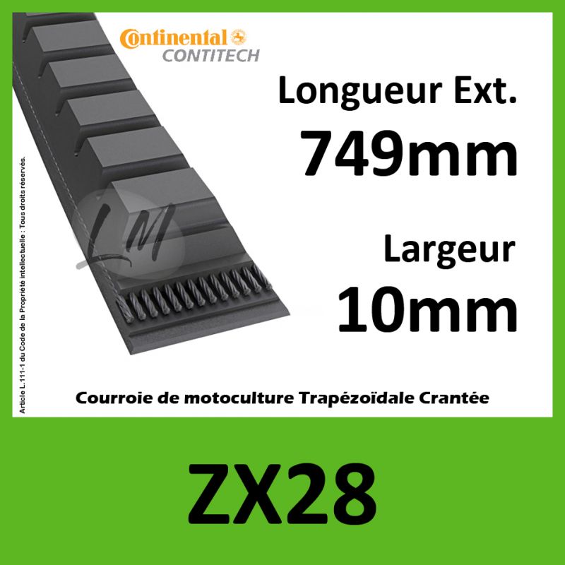 Courroie ZX28 - Continental