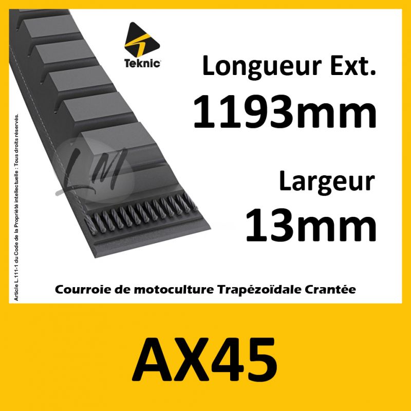 Courroie AX45 - Teknic