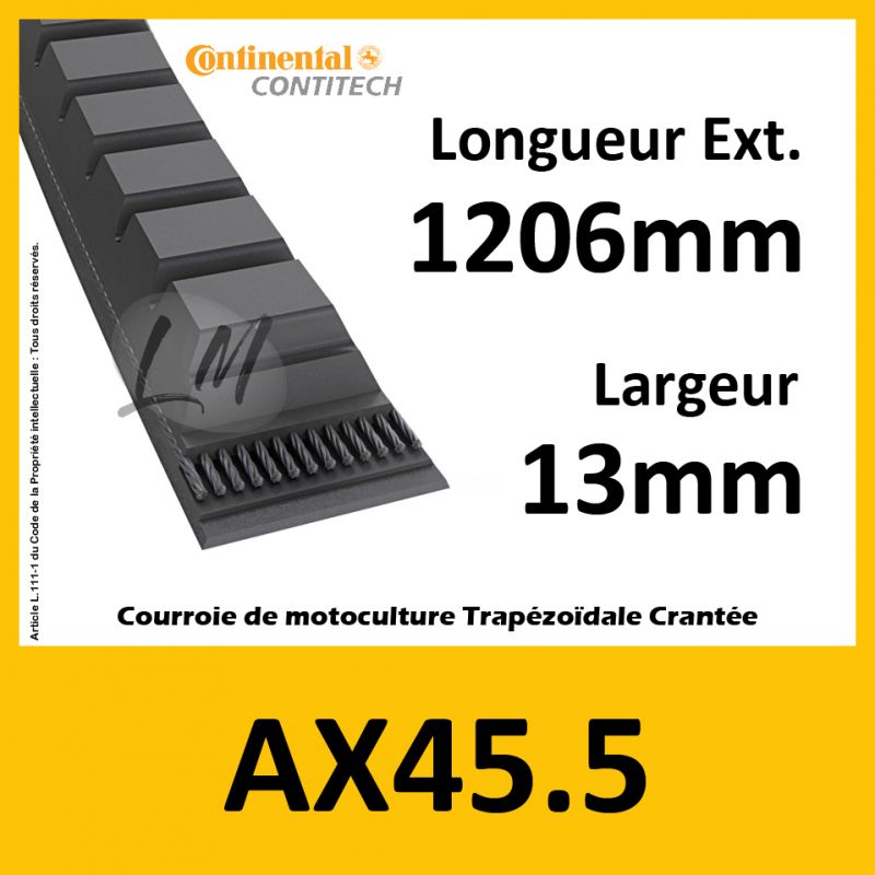 Courroie AX45.5 - Teknic