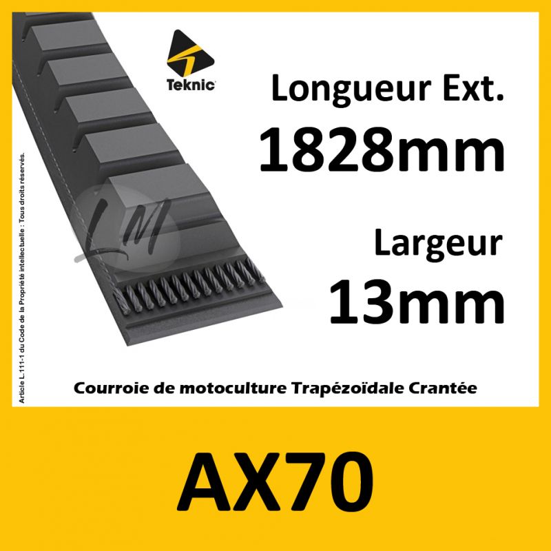 Courroie AX70 - Teknic