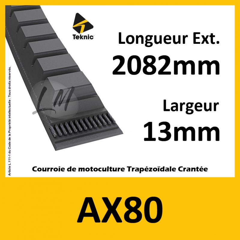 Courroie AX80 - Teknic