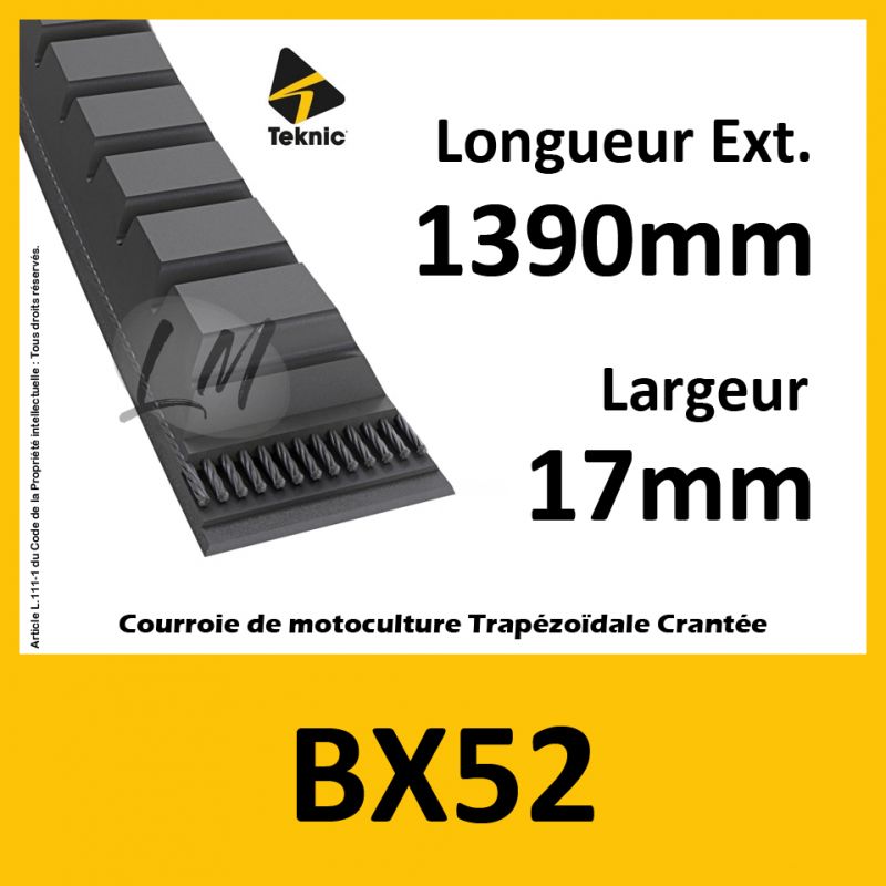 Courroie BX52 - Teknic