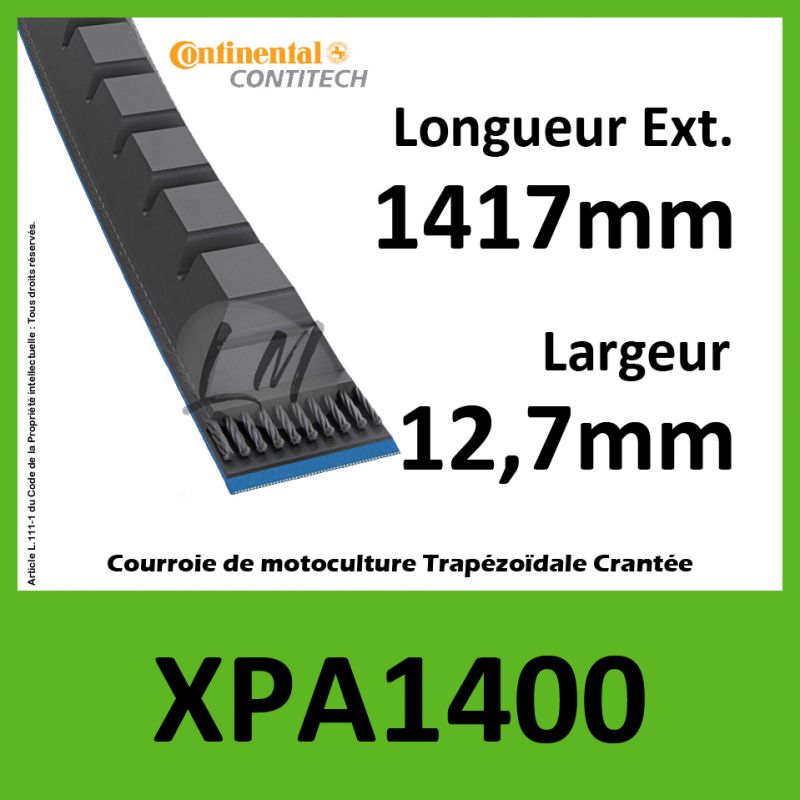 Courroie XPA1400 - Continental Pioneer