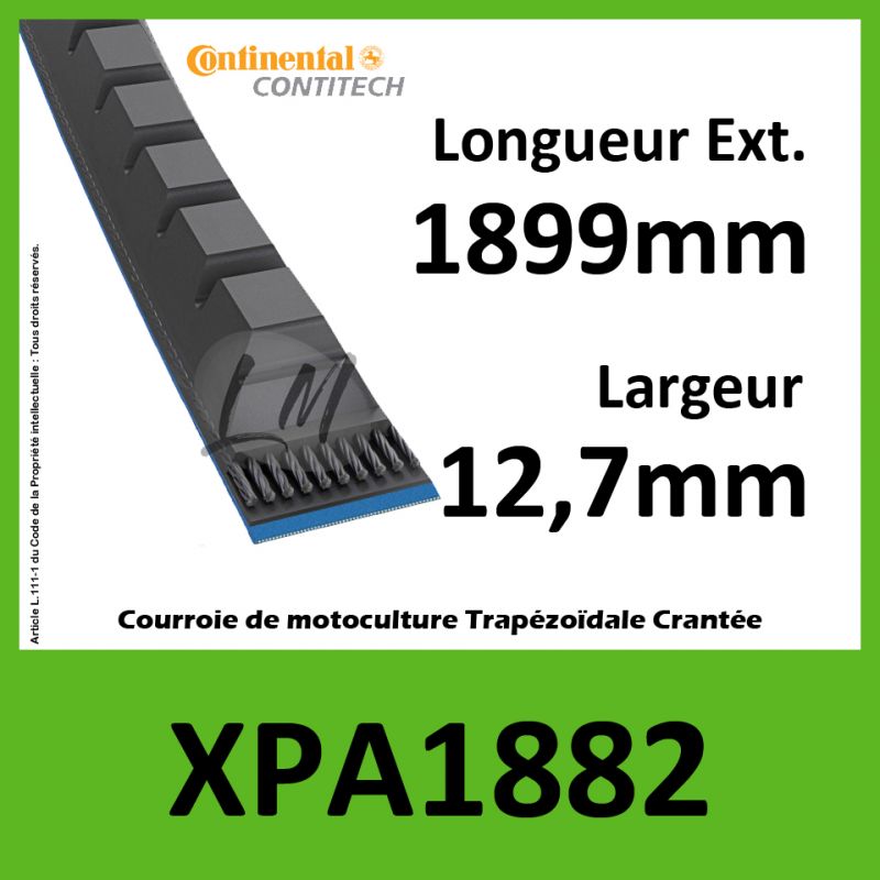 Courroie XPA1882 - Continental Pioneer