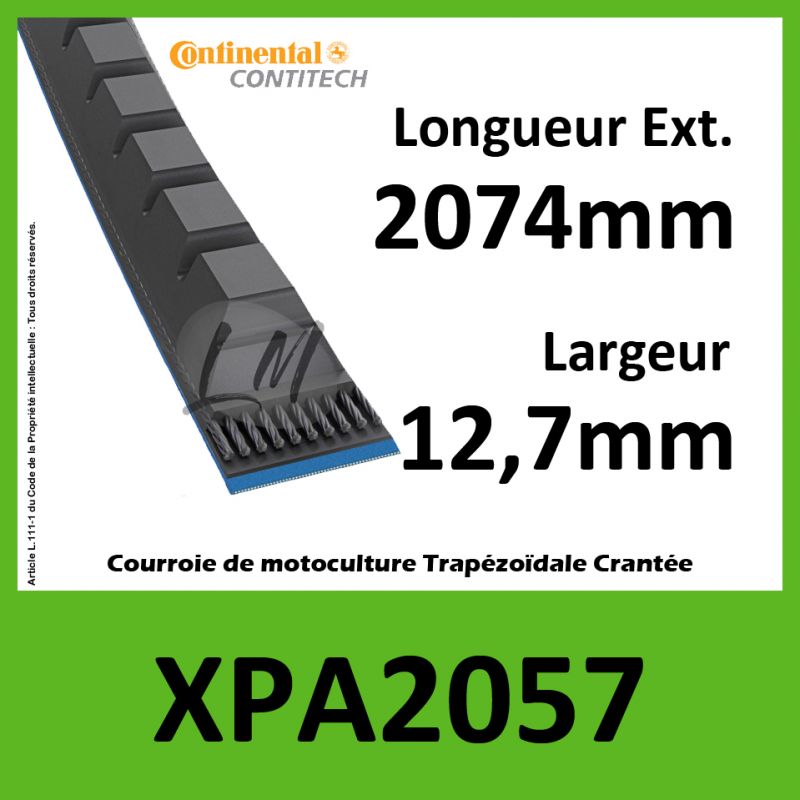 Courroie XPA2057 - Continental Pioneer