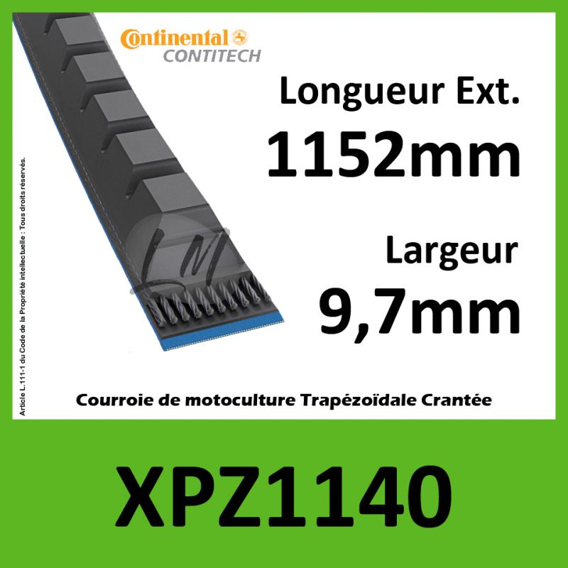 Courroie XPZ1140 - Continental Pioneer