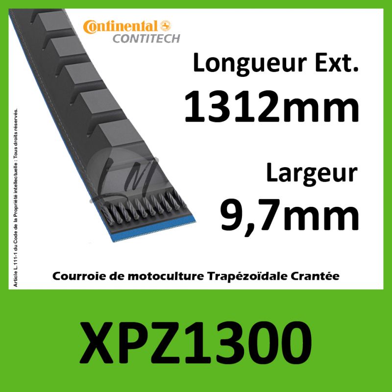 Courroie XPZ1300 - Continental Pioneer